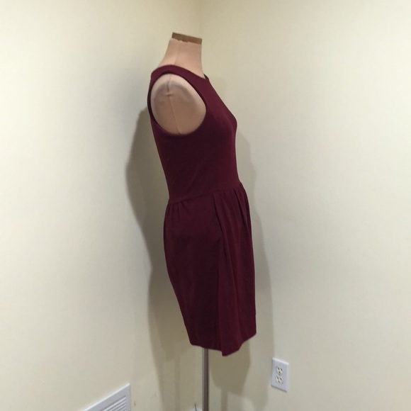 J Crew Daybreak Dress Size XS Burgundy Red - Picture 4 of 8